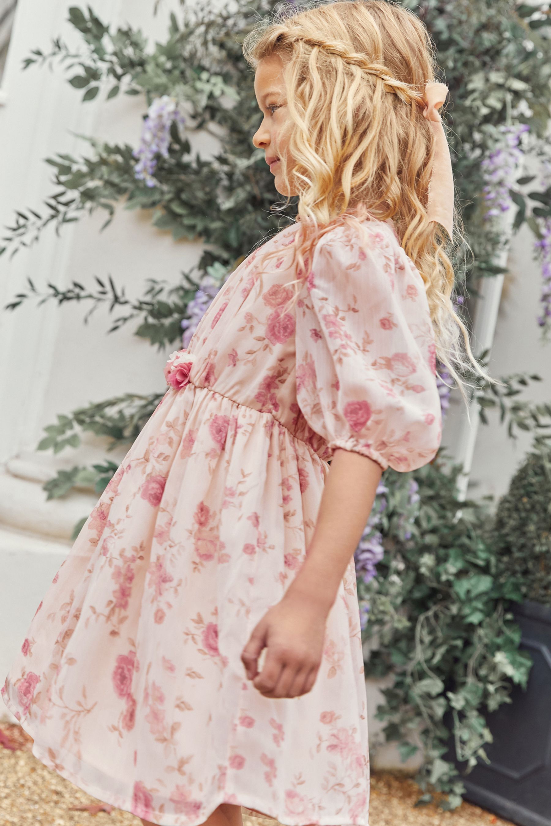 Pink and cream dress discount