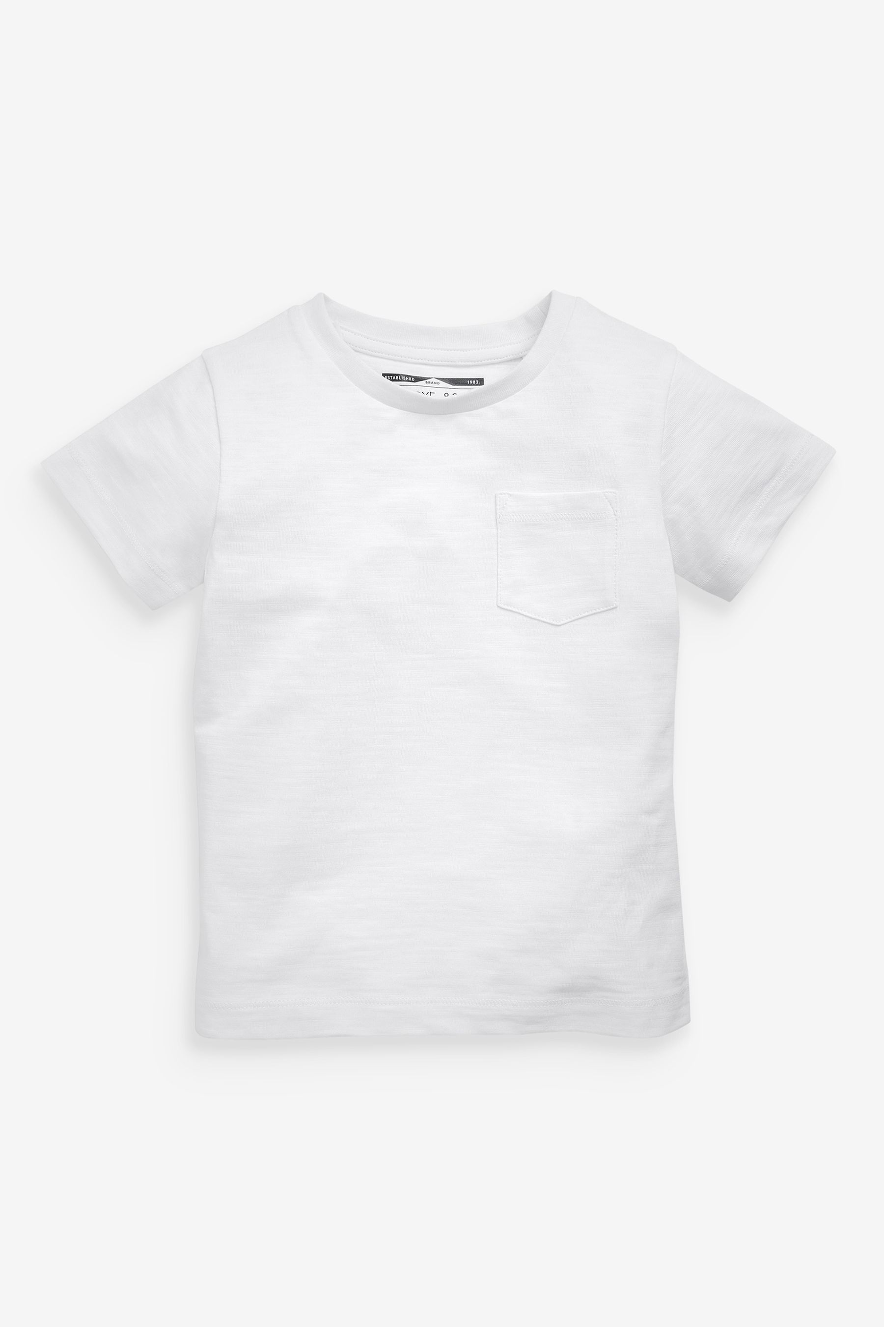 Buy White Short Sleeve Plain T-Shirt (3mths-7yrs) from the Next UK ...