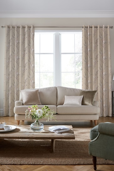 Laura Ashley Natural Whinfell Fabric By The Metre