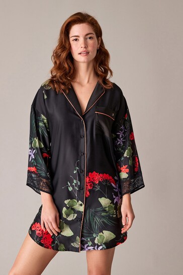 B by Ted Baker Red Heart Satin Nightshirt