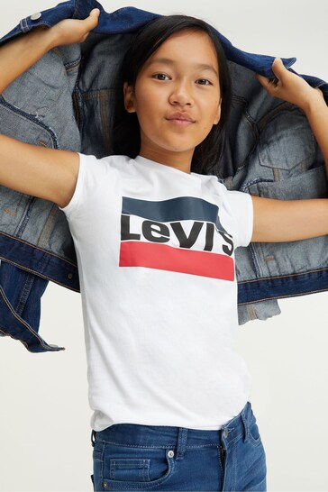 Levi's® White Sports Kids Logo T-Shirt