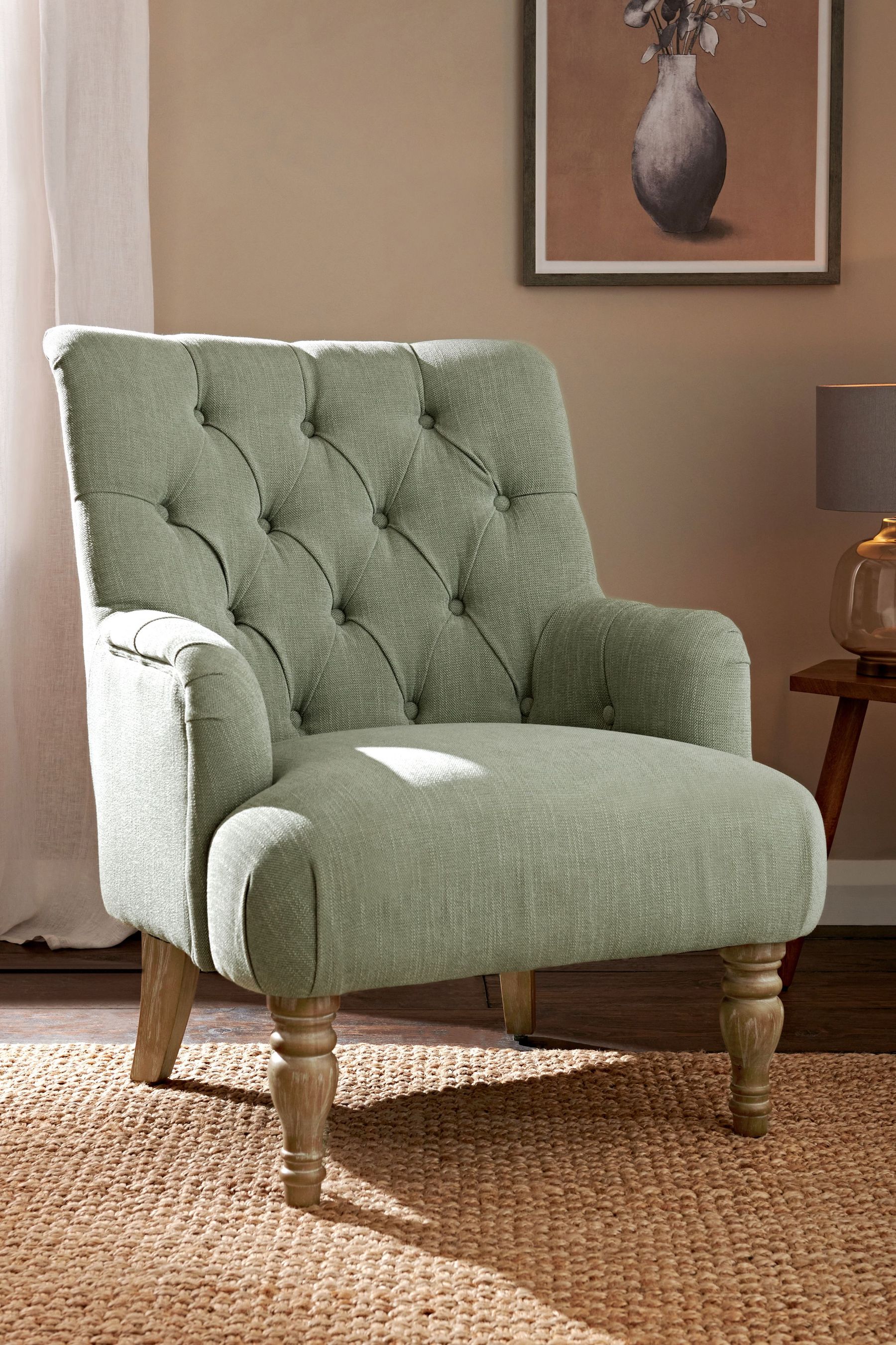 Sage hot sale green chair