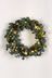 Green Eucalyptus Leaf LED Wreath Large