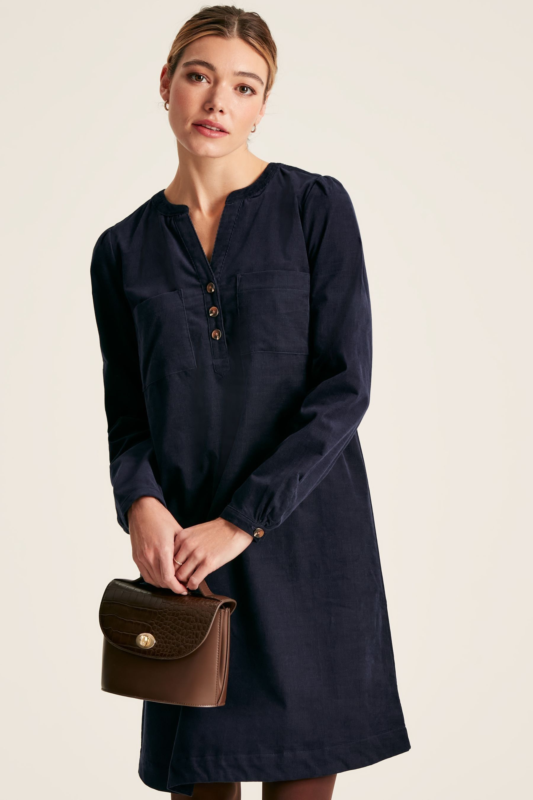 Buy Joules Hattie Navy Corduroy Dress from the Next UK online shop