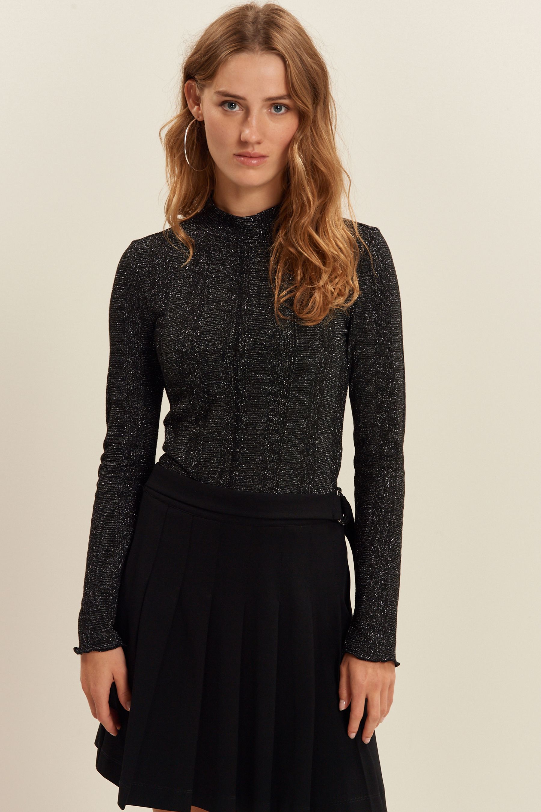 Sparkle turtleneck top outlet