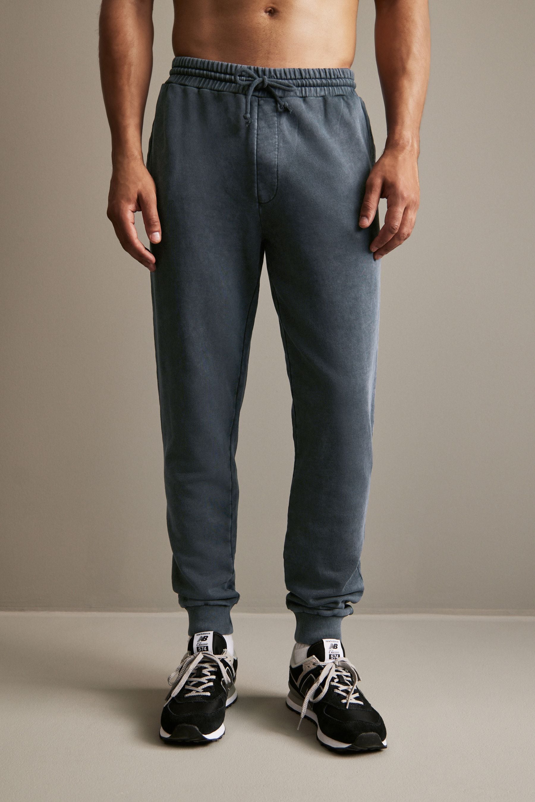 Washed store charcoal joggers