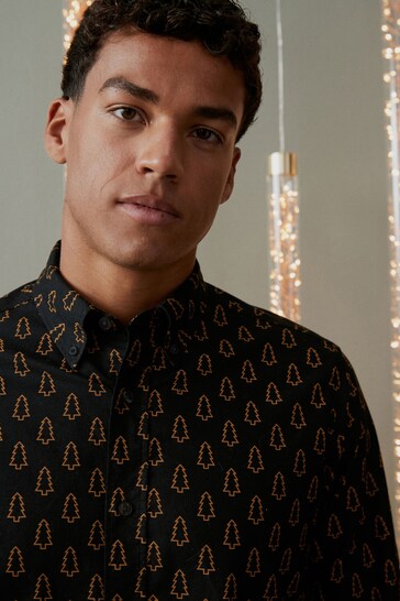 Thom Browne floral applique shirt