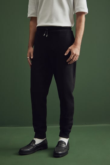 Black Smart Tapered Joggers