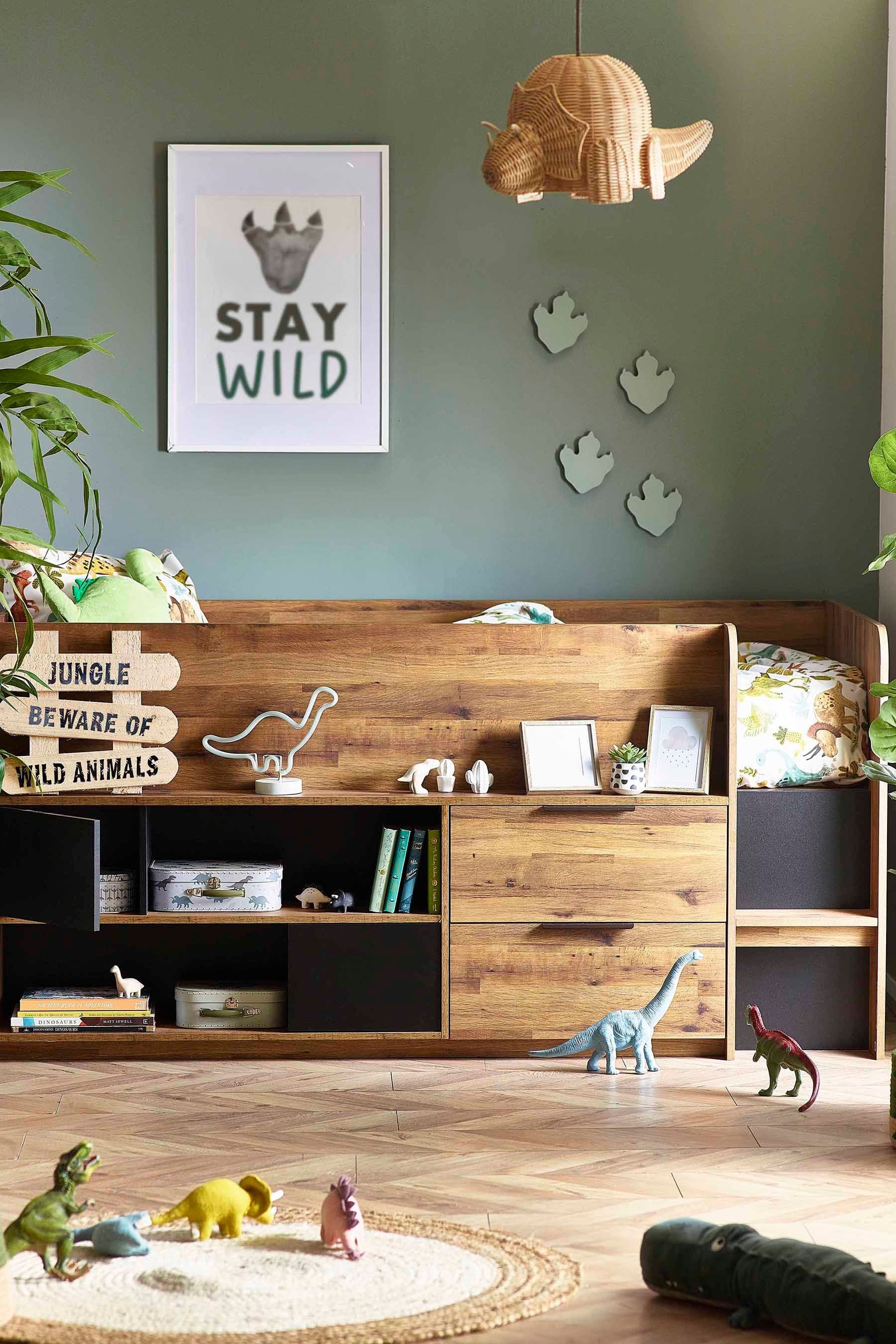 Oak effect best sale cabin bed