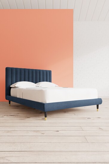 Swoon Soft Wool Midnight Blue Porlock Bed