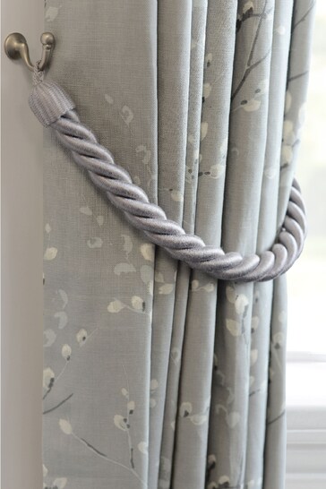 Laura Ashley Dove Grey Rope Curtain Tieback