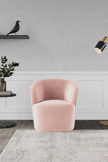 Swoon Easy Velvet Blush Pink Ritz Chair