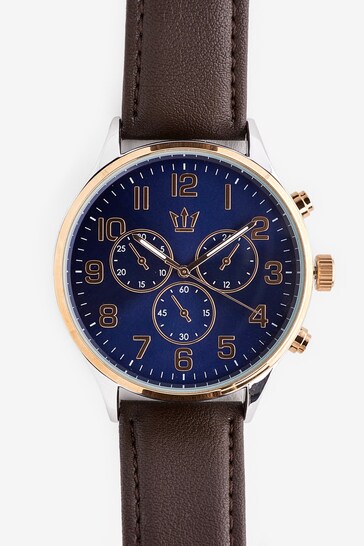 Brown Strap Classic Watch