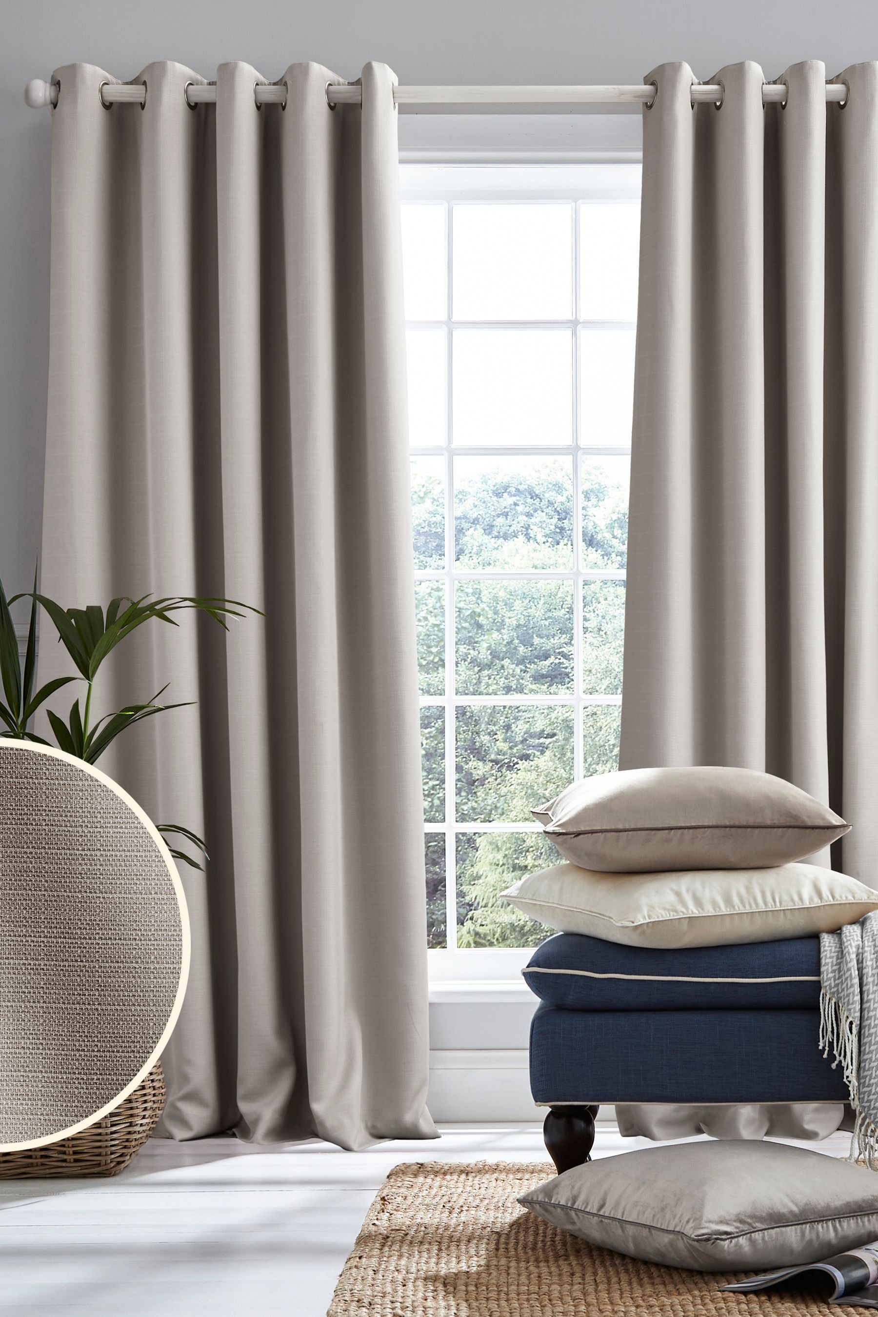 Dove store grey curtains
