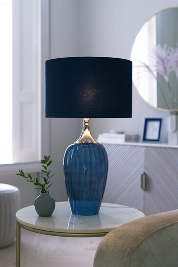 Blue Hampton Table Lamp