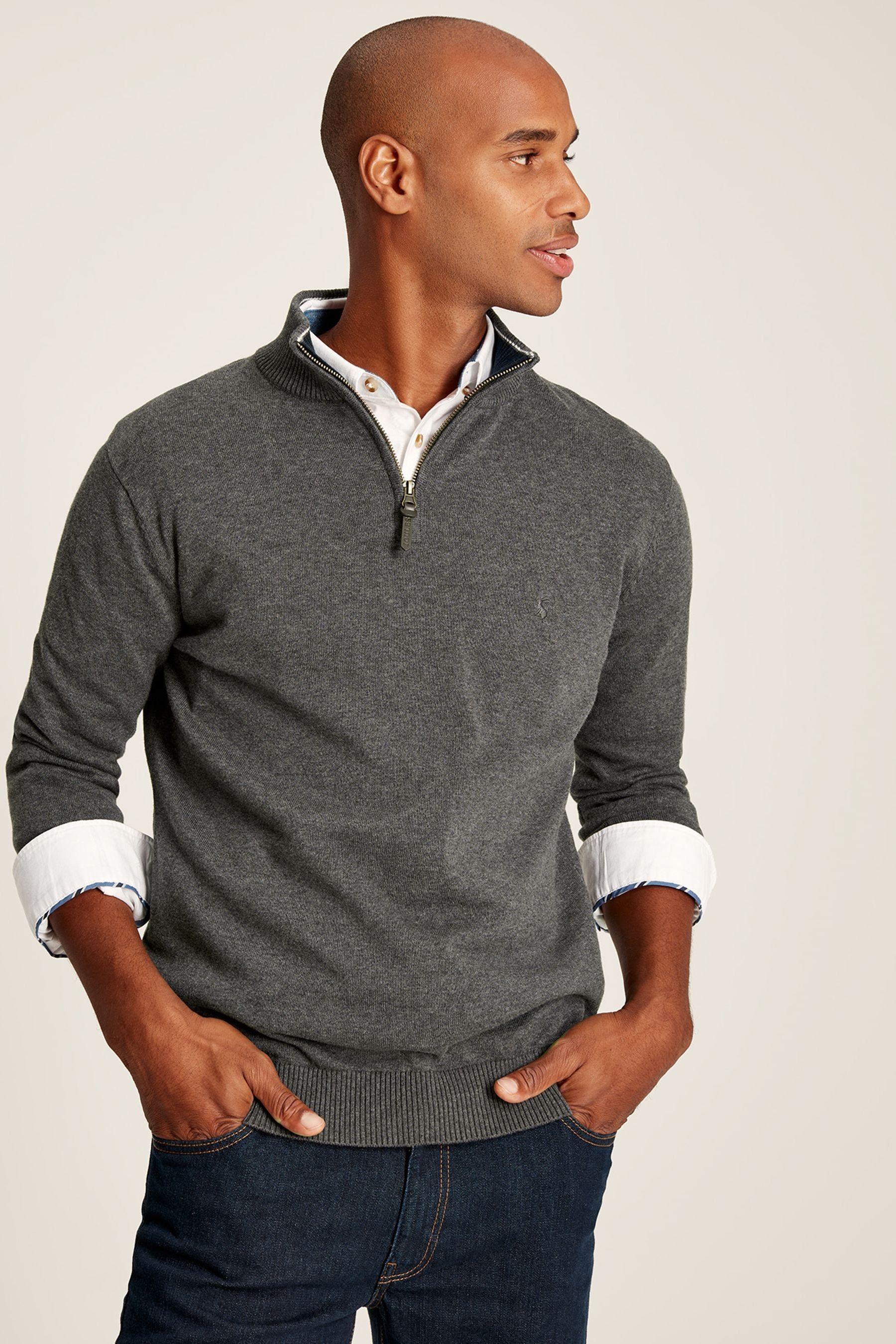 Joules hillside shop half zip jumper