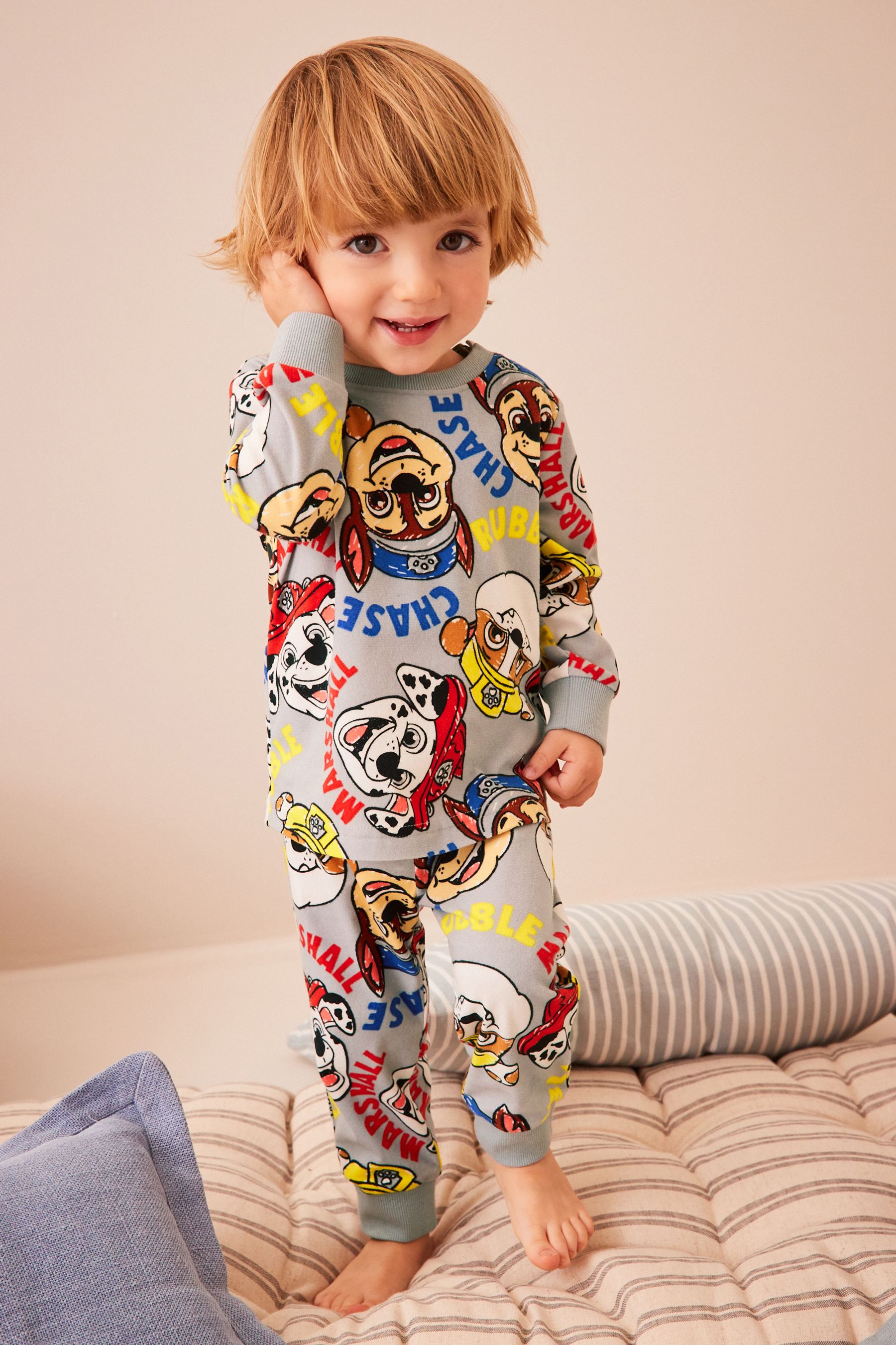 Buy PAW Patrol Multi Soft Touch Fleece With Elastane Pyjamas