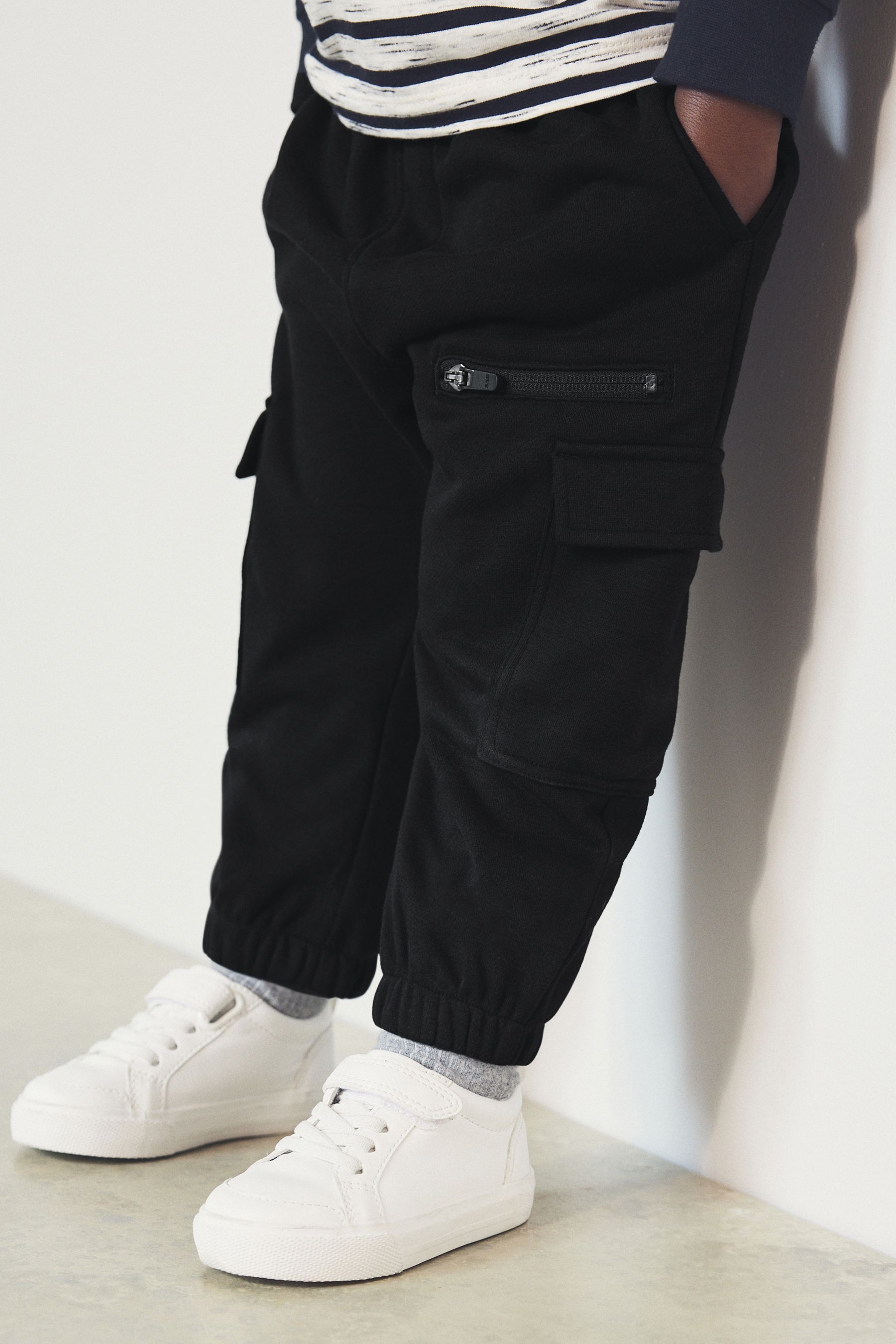 Buy Black Patch Pocket Utility Joggers 3mths 7yrs from the Next