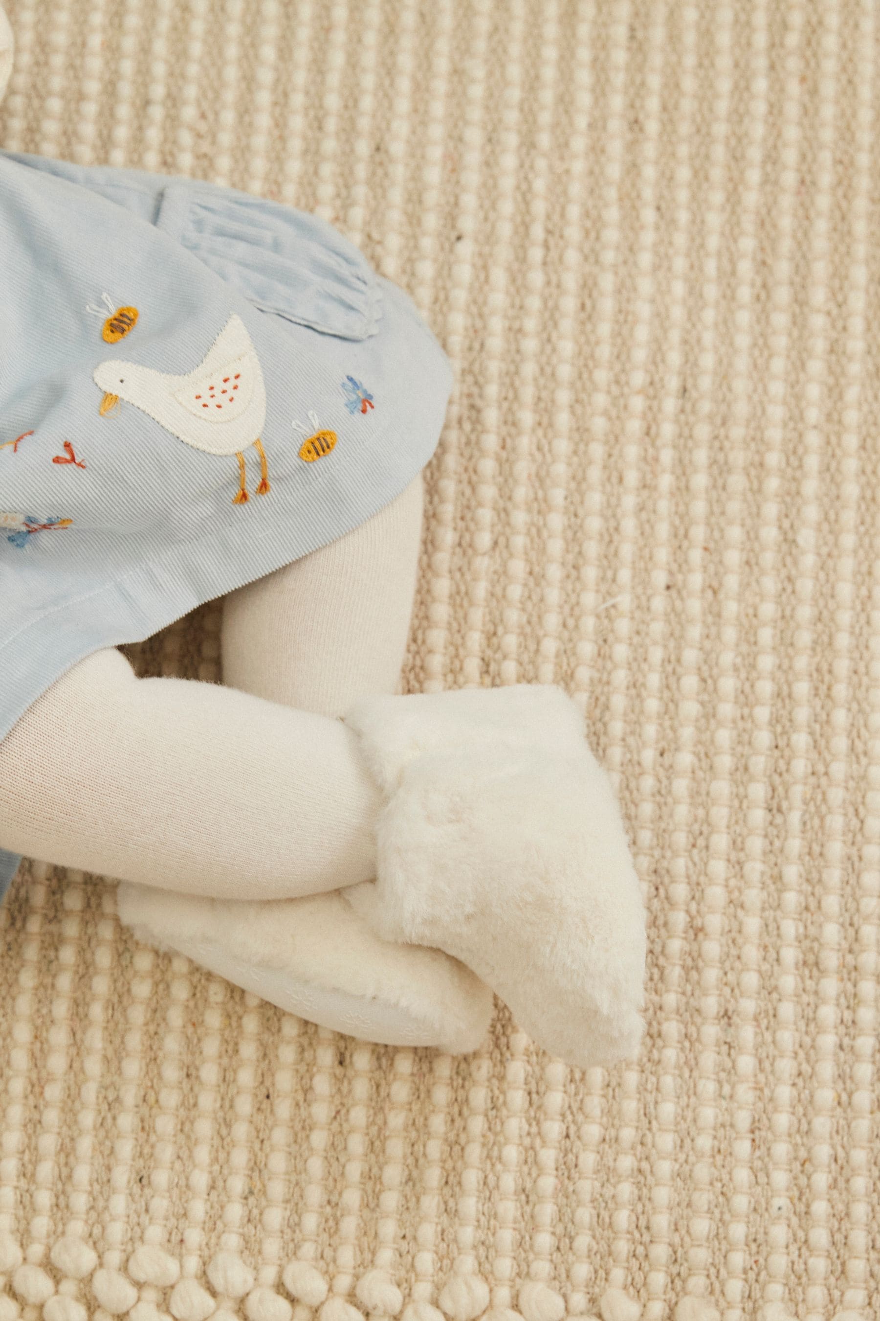 Buy White Faux Fur Baby Boots 0 18mths from the Next UK online shop
