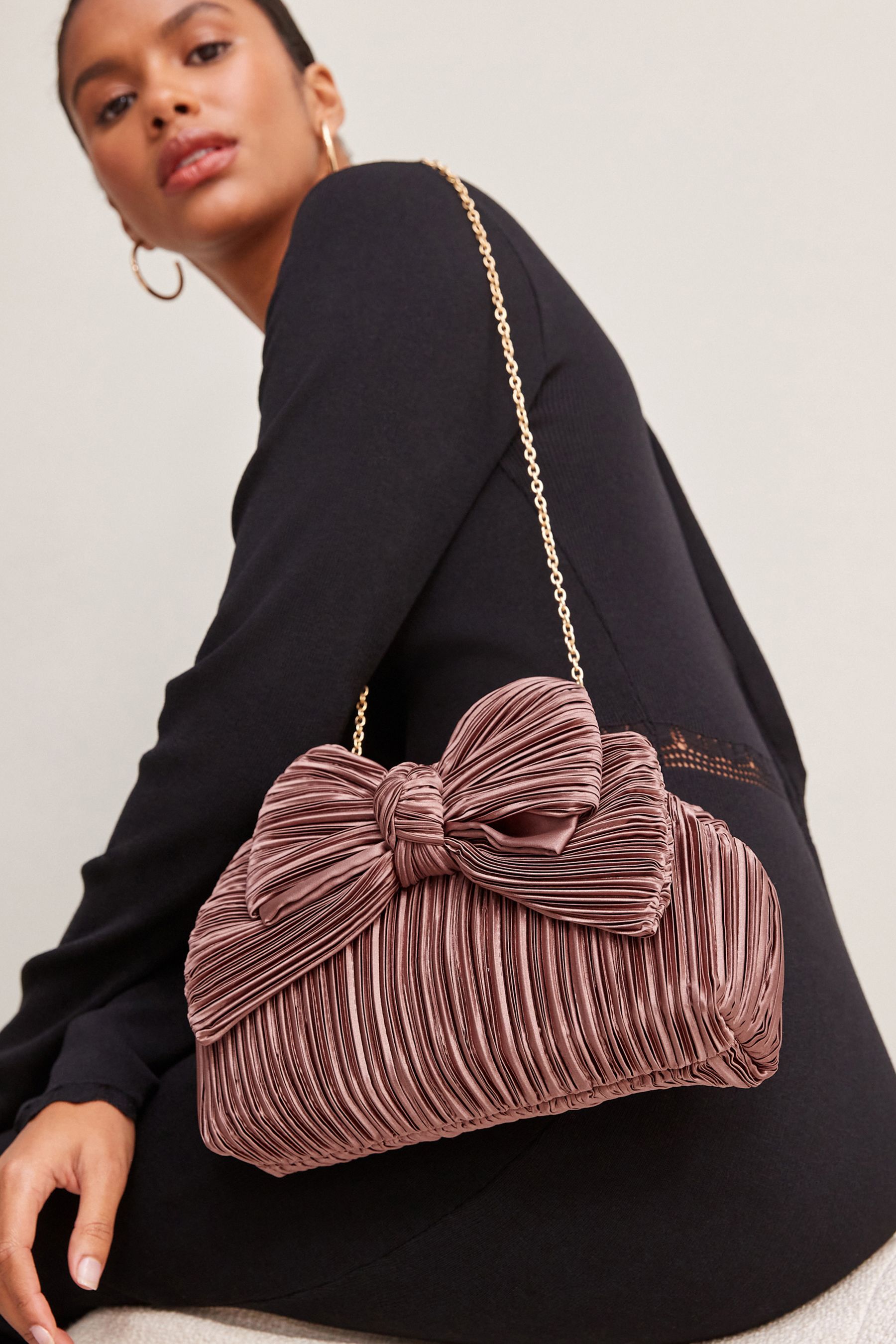 Blush pink clutch bag uk store