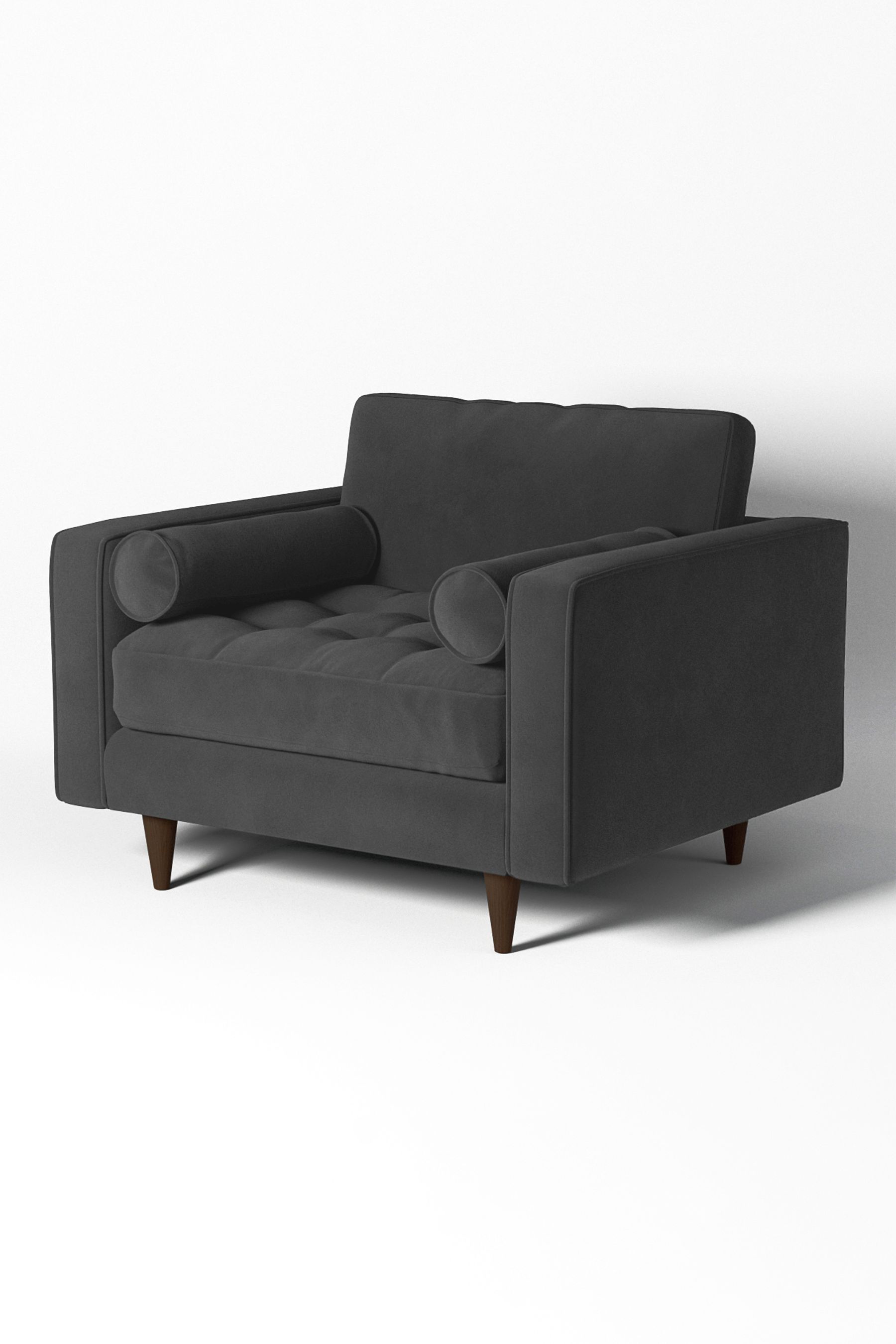 Charcoal shop gray loveseat