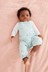 Blue Teal Baby Printed Dungarees And Bodysuit Set (0mths-3yrs)