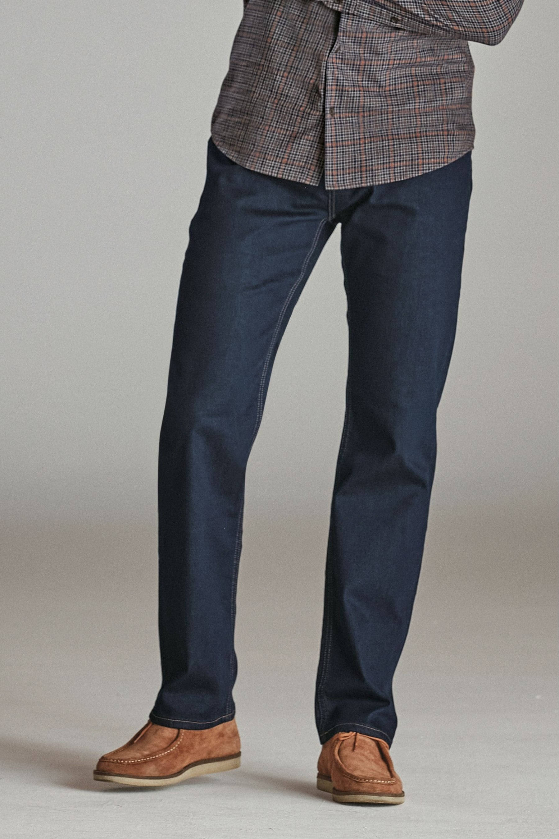 Buy Indigo Rinse Relaxed Classic Stretch Jeans from the Next UK