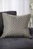 Silver Woven Geometric 59 x 59cm Cushion