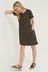 FatFace Black Woodblock Simone Jersey Dress