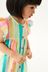 Rainbow Stripe Frill Sleeve Cotton Dress (3mths-8yrs)