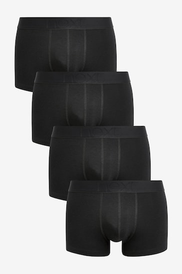 Signature Black Bamboo 4 pack Hipster Boxers