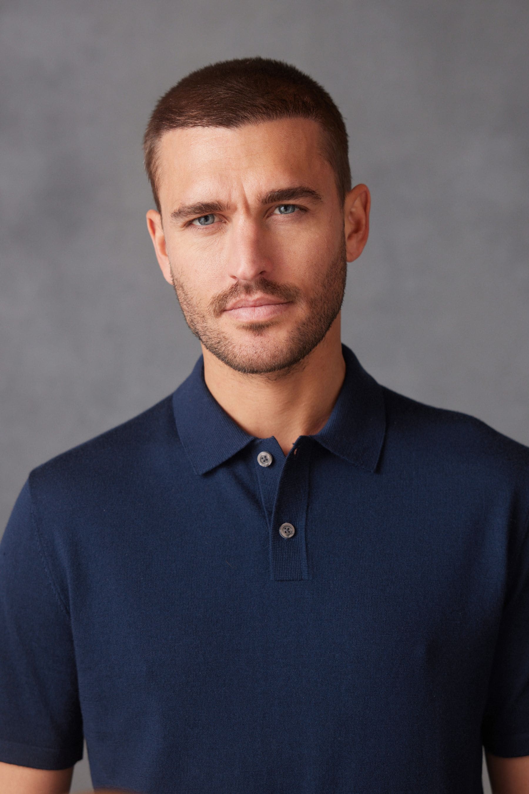 Buy Blue Regular Merino Wool Polo Shirt from the Next UK online shop