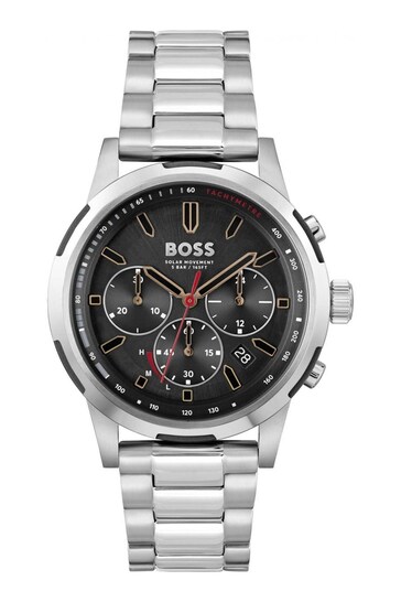 BOSS Silver Gents Solgrade Sport Lux Watch
