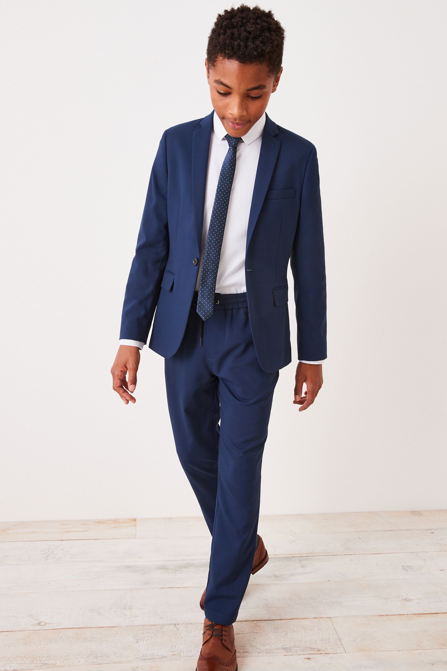 Blue deals skinny suit