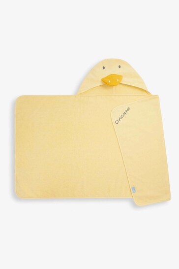 JoJo Maman Bébé Personalised Children's Duck Hooded Towel