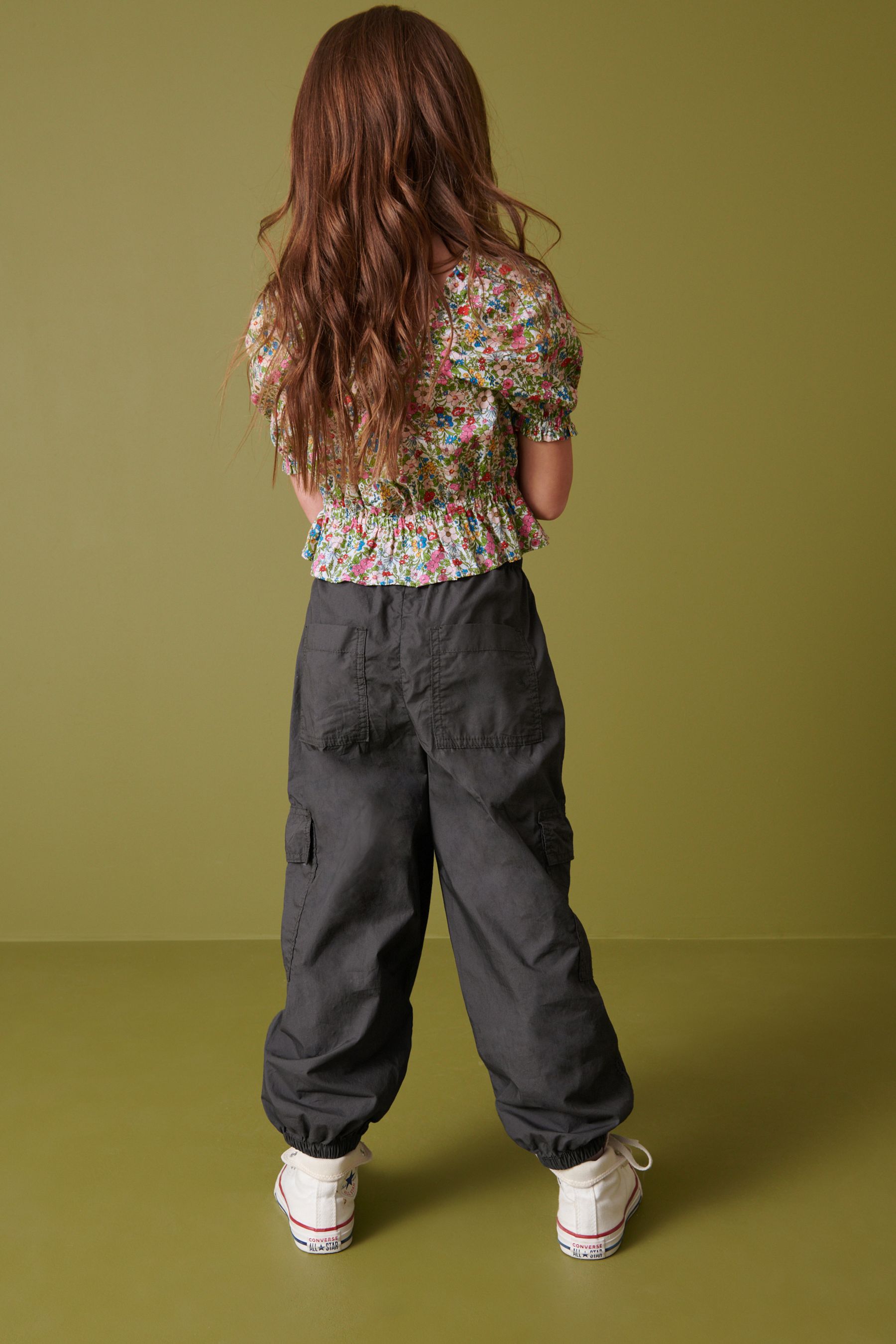 Girls sales cuffed trousers