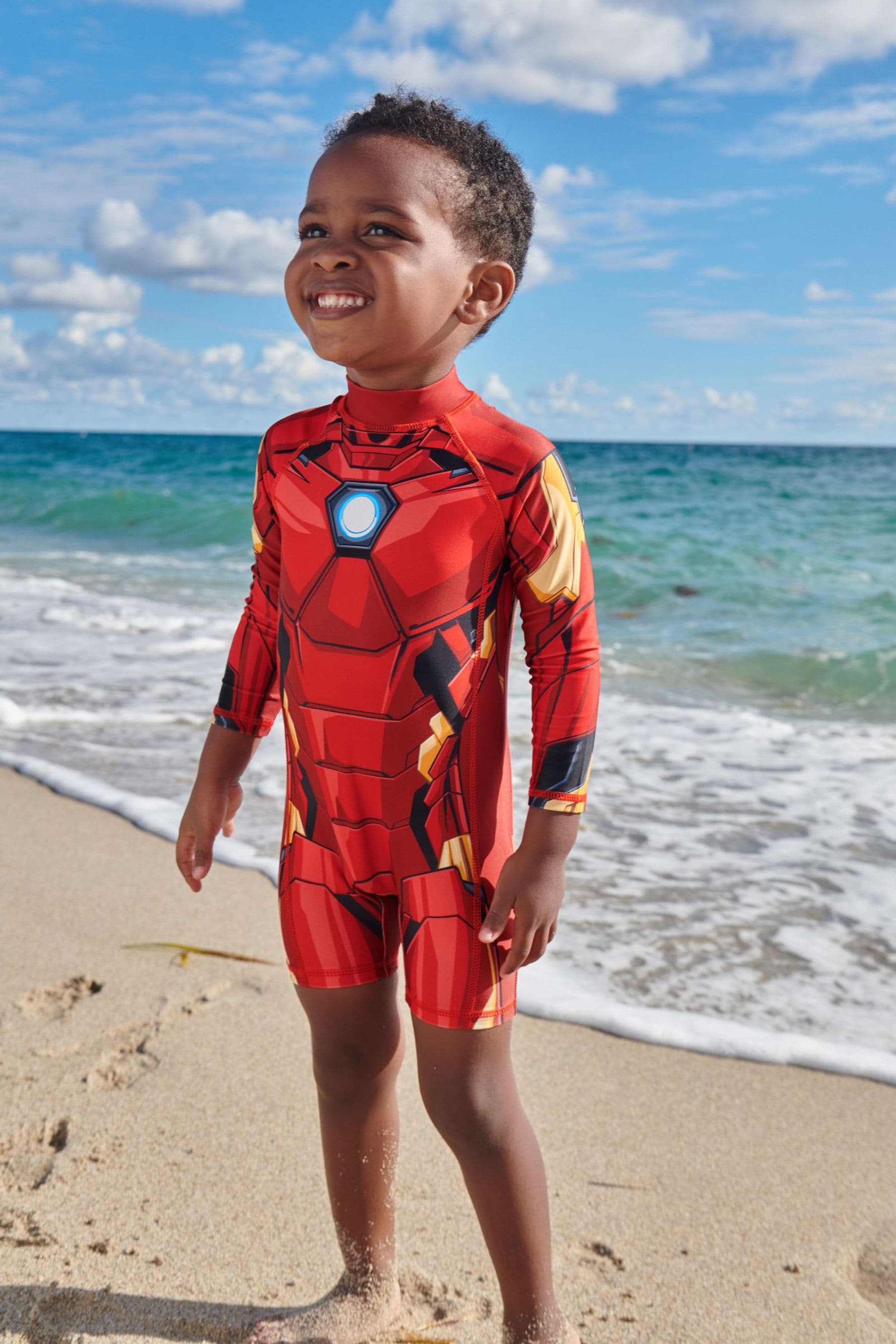 Iron Man Red Sunsafe Swimsuit 3mths 8yrs