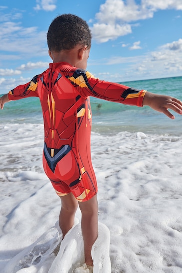 Iron Man Red Sunsafe Swimsuit (3mths-8yrs)