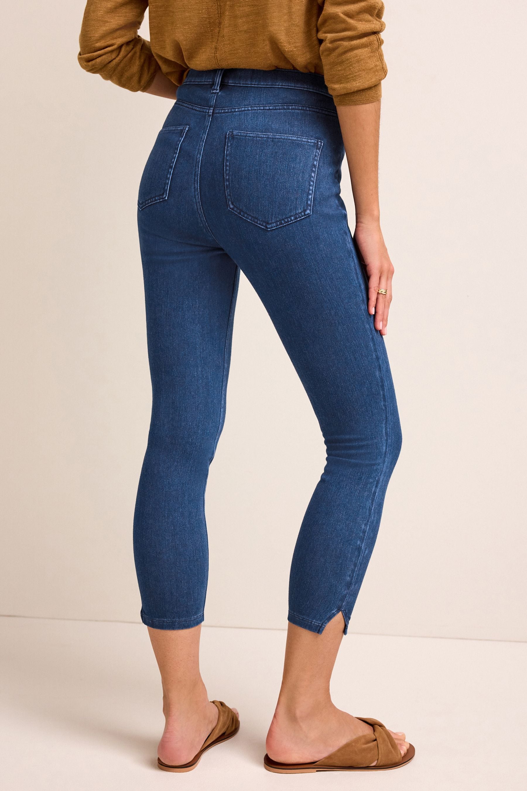 Blue jean capri leggings outlet
