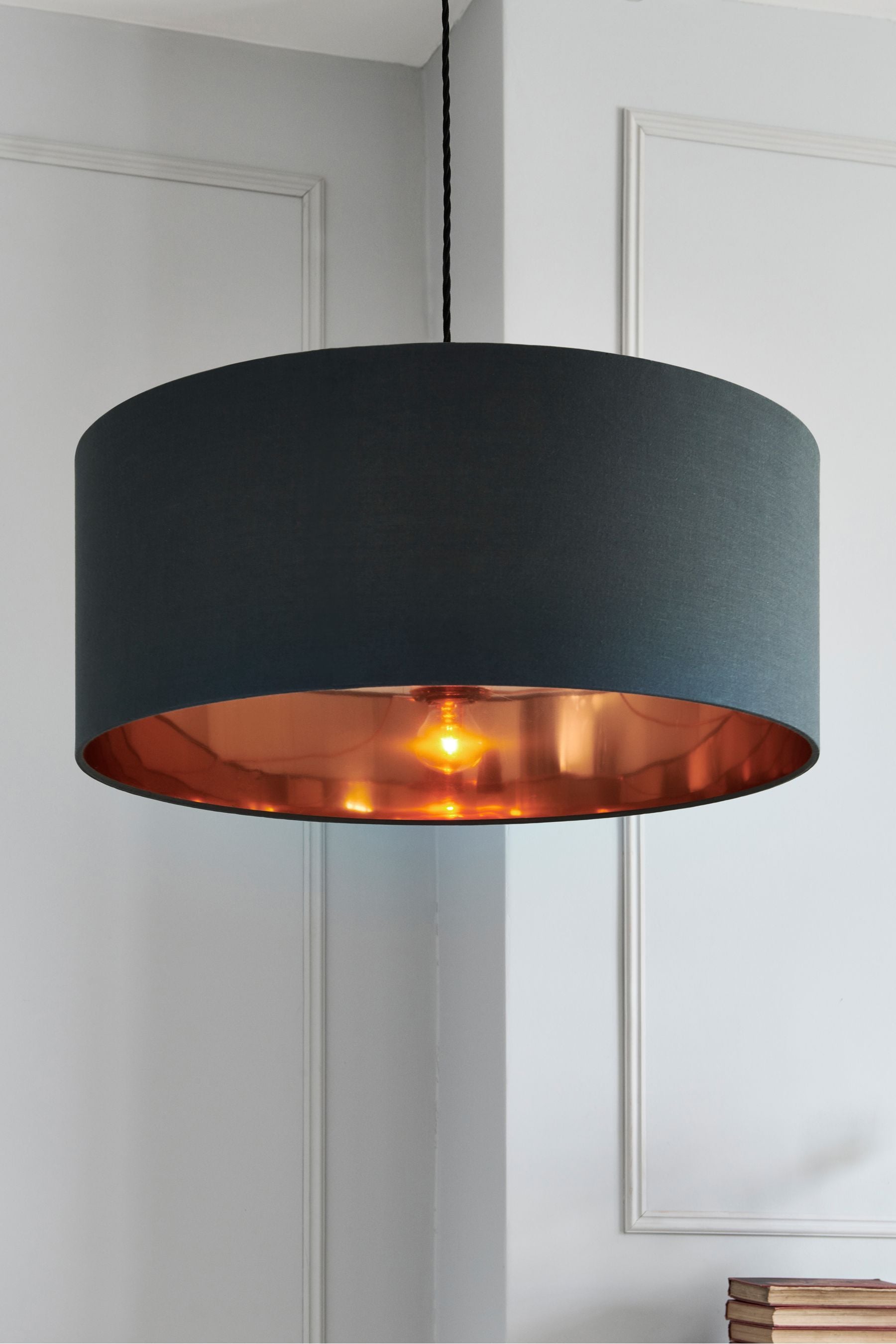 Buy Grey Copper Rico Easy Fit Pendant Lamp Shade from the Next UK