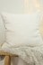 furn. Ivory White Malham Fleece Polyester Filled Cushion