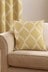 Riva Paoletti Citron Yellow Olivia Embroidered Polyester Filled Cushion