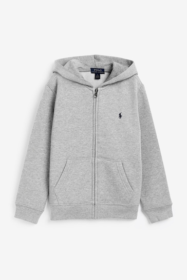 verdict Run Disability Buy Polo Ralph Lauren Grey Zip Up Logo Hoodie from the Next UK online shop