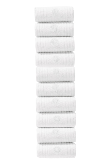 White 10 Pack Cushioned Sole Sport Socks