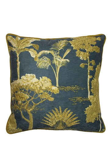 Riva Paoletti Blue Arboretum World Trees Polyester Filled Cushion
