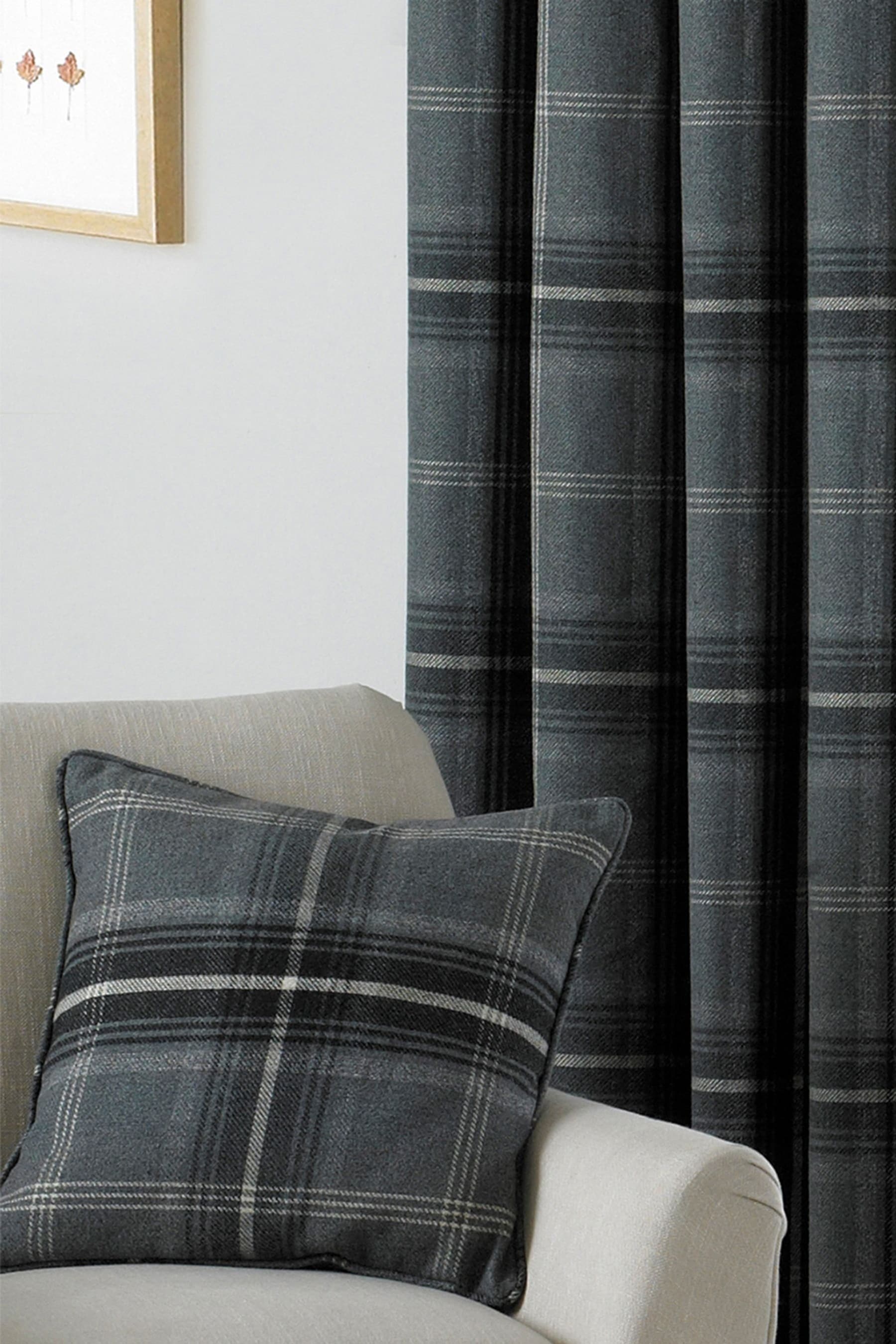 Next tartan cushions sale