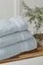 Seaspray Blue Luxury Cotton Embroidered Towel
