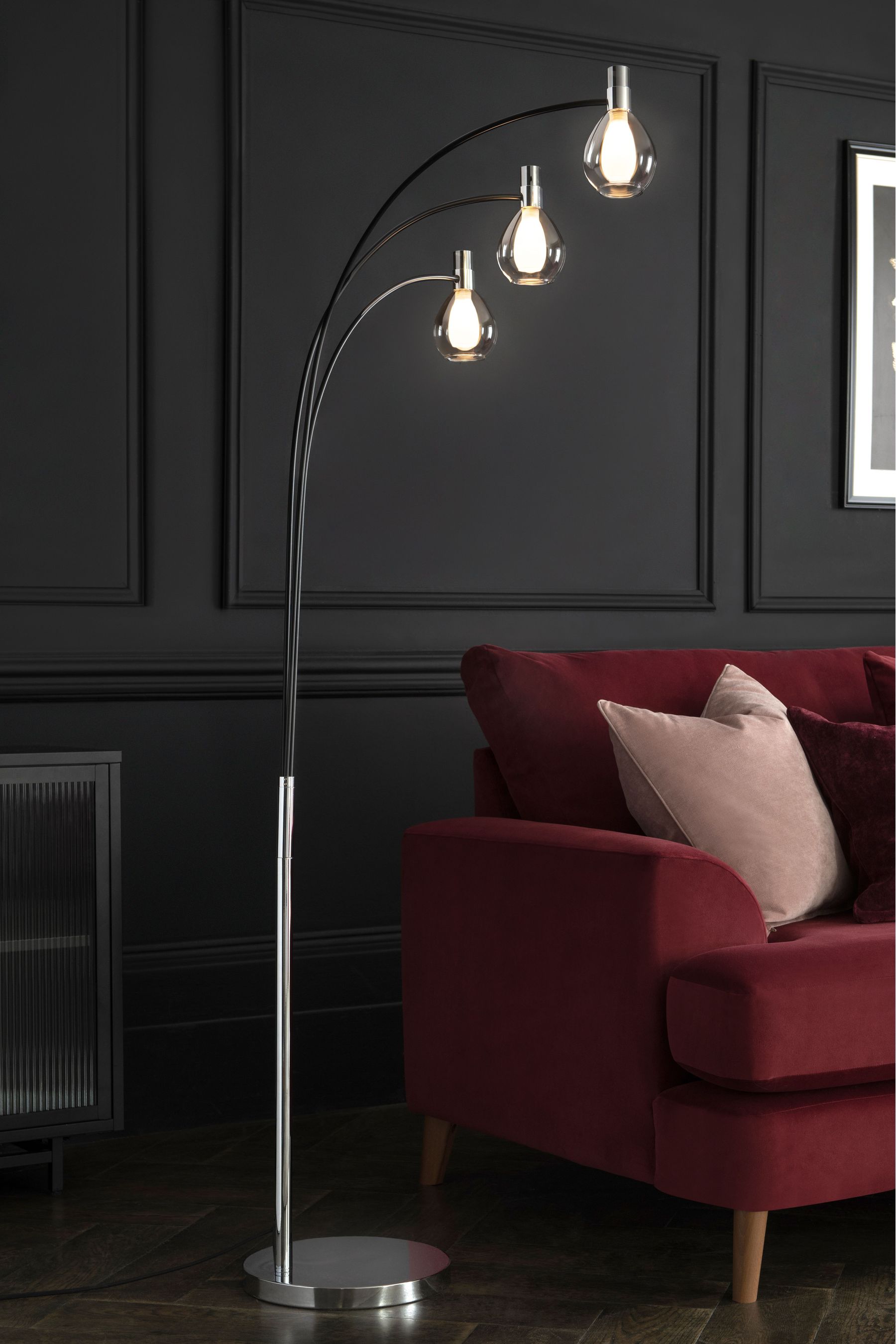 Red uplighter floor lamp store