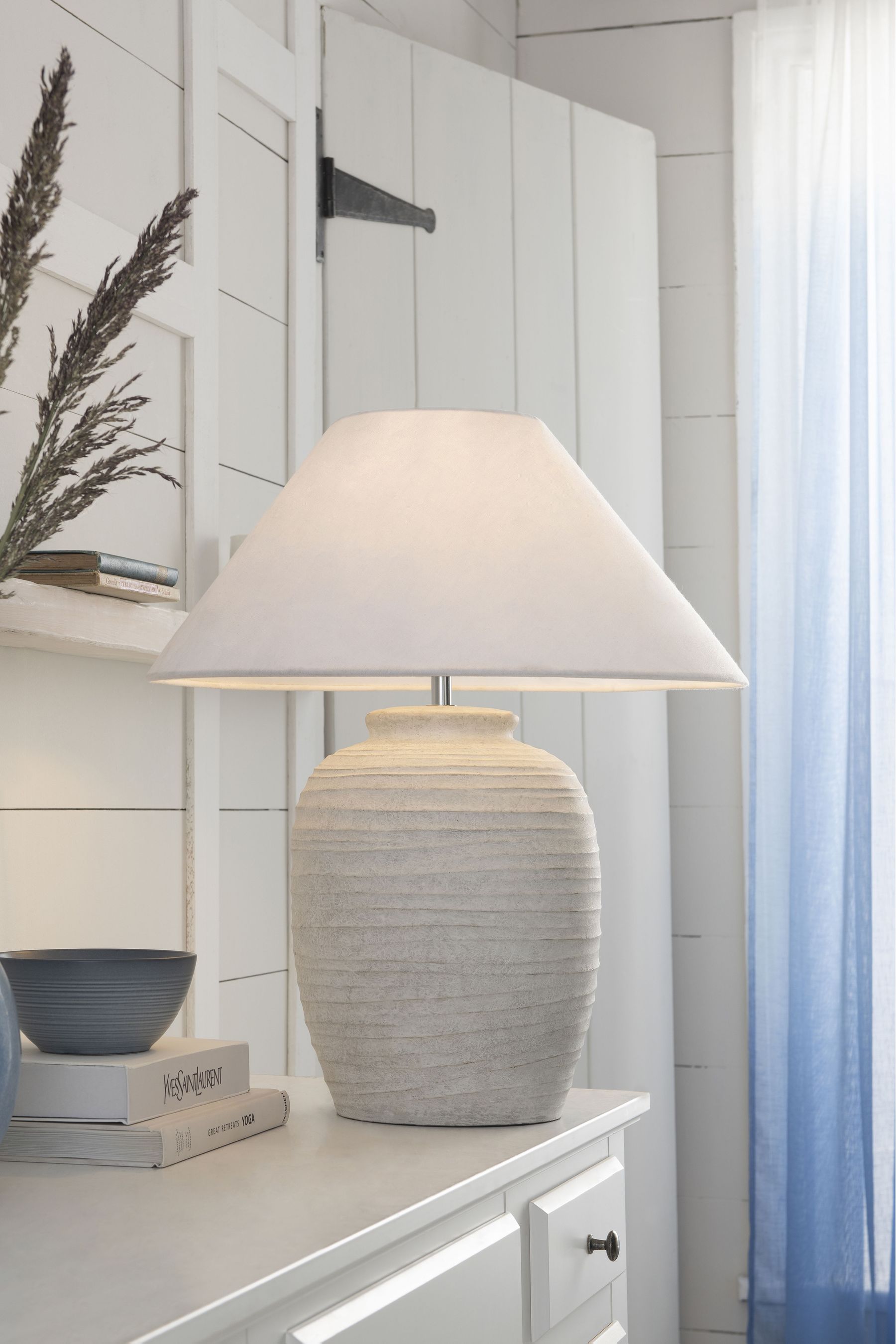Grey discount white lamp