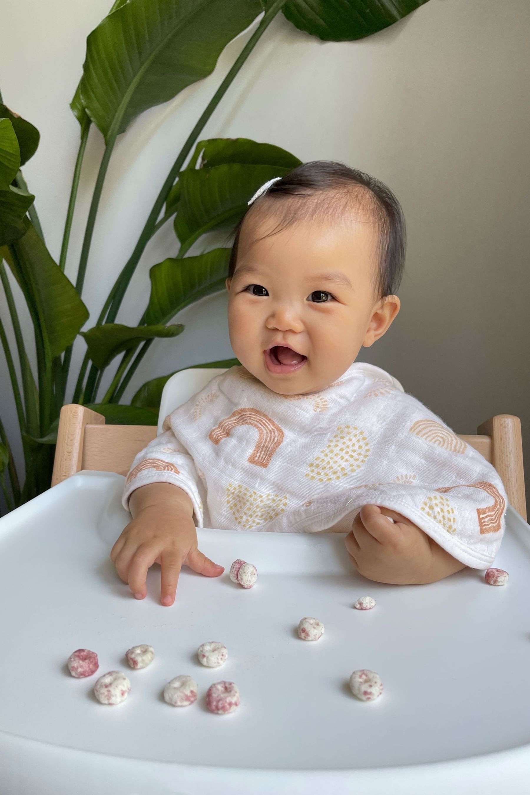 White cotton baby bibs deals